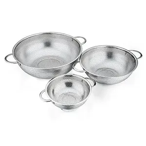 Professional Quality Stainless Steel <b>Colander</b> for Busy Kitchens Ideal for Washing Draining Pasta and Vegetables Daily - Product Image 6