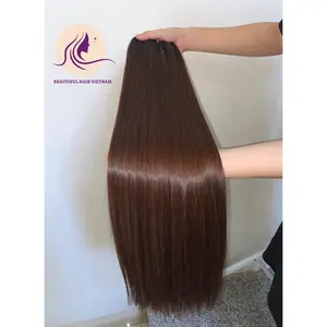 Atractivo precio más barato marrón hueso recto hermosa textura pelucas de cabello humano, extensiones de cabello humano, cabello indio crudo