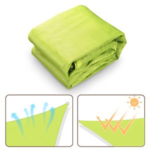 Tenda Parasole Triangolare Verde Frutta 28 X 28 X 28 Copertura Versatile per Esterni - Product Image 4