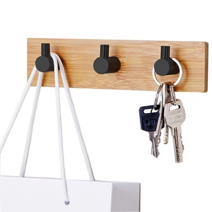Bamboo wooden <b>key</b> holders and wall hooks OEM Custom Wholesale | Aqdus Saleem India - Product Image 1