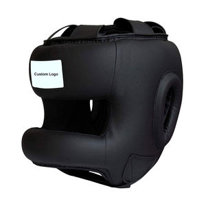 Protège-têtes de boxe respirants personnalisables de haute qualité noirs pour l'entraînement de combat 2026 – Prix de gros OEM - Product Image 1