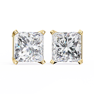 14k <b>Gold</b> Women's IGI Certified Global Gems <b>Emerald</b> Cut F Color Laser Drilled Lab Grown Diamond <b>Earrings</b> Wholesale High Quality - Product Image 4