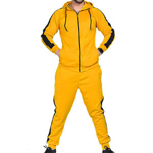 Logo personnalisé Costume de jogging coupe-vent pour hommes, pantalon de survêtement à capuche avec fermeture éclair, survêtement en polaire technique, ensemble de vêtements de sport d'hiver - Product Image 1