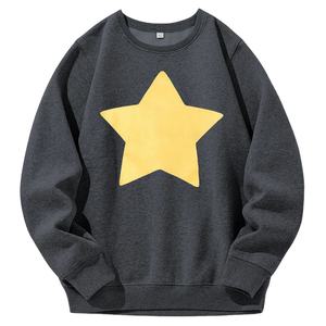 เสื้อฮู้ดลายดาวสำหรับผู้ชายพิมพ์ลาย/ซับลิเมตสเวตเตอร์ผ้าขนแกะมีฮู้ดปกเสื้อแบบแข็ง - Product Image 5