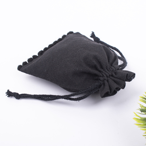 Handmade Washable Branding Cotton Drawstring Jewelry <b>Packaging</b> Pouch Custom Logo <b>Printing</b> Bag - Product Image 2