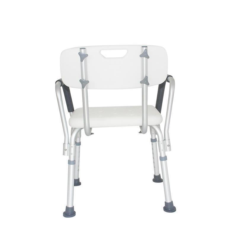 MN-XZY003 Wholesale Aluminum Height Adjustable Backrest Safety Disabled Elderly Bathroom Shower Chair For Senior Adult