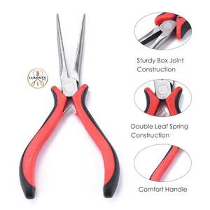 1 pieza Alicates de joyería de acero al carbono de punta larga (Alicates de punta fina) color bronce pulido 150mm 1 pieza - Product Image 4