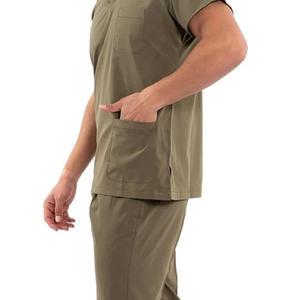 Conjunto de Uniforme Médico de Algodón Suave y Flexible, Diseñado para Jornadas Laborales Activas, Alta Durabilidad, Ligero y Ecológico, para Uso Hospitalario Masculino - Product Image 6