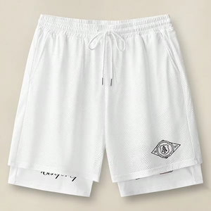 Pantalones Cortos de Béisbol Personalizados para Hombre, de Doble Capa de Malla de Poliéster, Transpirables, de Secado Rápido, Impermeables y Antiarrugas - Product Image 3