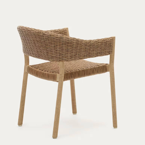 เก้าอี้แขนพัก โครงไม้สักแท้ ดีไซน์มินิมอล สไตล์สวน สำหรับตกแต่งบ้าน - Product Image 4