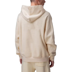 เสื้อฮู้ดดี้วินเทจสีเบจคุณภาพสูง ผ้าเฟรนช์เทอร์รี่ ทรงโอเวอร์ไซส์ สำหรับผู้ชายและผู้หญิง ซิปหนา 440gsm รับสกรีนลายตามสั่ง - Product Image 6