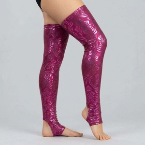 Bas collants mi-cuisses pour femmes offrant une forte adhérence, un tissu doux, une élasticité flexible et un soutien confortable. - Product Image 6