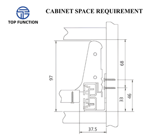 AODELI ADL-13 84 Soft Closing Steel Square Box Slide Slim Drawer Design 31-50kg <b>Load</b> Capacity 270-550mm Length for Modern - Product Image 6