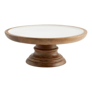 Support à gâteau en bois élégant, fait main, durable, avec une couleur naturelle, pour la mise en scène de la table festive et le service de pâtisseries - Product Image 4