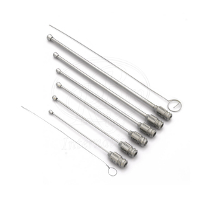 ชุดเข็มฉีดยาสแตนเลสแบบใช้ซ้ำได้ Rizbro International Bird Feeding พร้อมหัวเข็มแบบ Luer-Lock ตรง 8 ชิ้น ปลายเข็มแบบ Bud Tip ผิวเงา ISO CE - Product Image 1