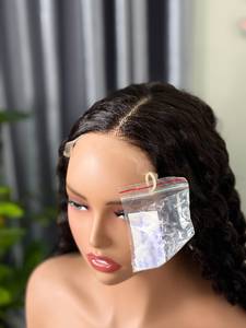 Perruque de luxe en cheveux humains bouclés, 100% cheveux vietnamiens, directement de l'usine, sans colle, cheveux bruts, perruques en dentelle HD - Product Image 3