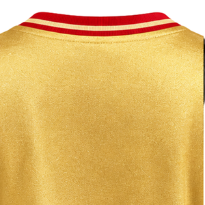 เสื้อยืด PDK 1923 รุ่นผู้หญิง สีทองแดง ลายฟุตบอล ประดับพวงหรีด คอวี แขนสั้นลายทาง เสื้อกีฬา ของขวัญสำหรับชมรมหญิงสาวกรีก - Product Image 6