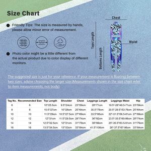 ชุดเต้นรำบอลรูมสำหรับเด็กผู้หญิงอายุ 6-16 ปี ชุดแสดงแจ๊สแดนซ์ ชุดเมทัลลิก เสื้อครอปท็อปพร้อมเลกกิ้ง สำหรับการแข่งขันเต้นลาติน - Product Image 6