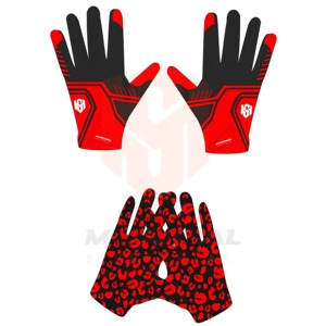 Gants de football américain durables les plus vendus, avec logo personnalisé, antidérapants, adhérence collante, doigts entiers, poignets réglables - Product Image 1