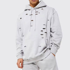 เสื้อฮู้ดดี้ผู้ชายสไตล์โดดเด่น ระบายอากาศได้ดี รุ่นดิสเทรส ขายดี ราคาส่ง - Product Image 1