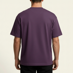 Custom <b>Men</b> Oversized Cotton T <b>Shirt</b> Heavyweight Crew Neck Blank Streetwear Private Label Manufacturer - Product Image 3