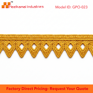 Dentelle Guipure Premium Jaune Doré 10mm – Vente en Gros, Emballage de 20 Mètres pour Tenues Festives, Emballage Cadeau, Bricolage, Décoration, Vrac - Product Image 5