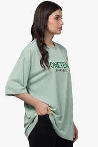 T-shirt interlock pour femme, coupe classique, col rond, manches courtes, longueur standard, décontracté, écologique, 100 % coton, avec logo, lavage en machine - Product Image 4