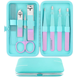 8-Piece Professional Stainless Steel Manicure and Pedicure Set Lady Beauty Care Implementation Cuticle Cutter Scissor - Product Image 1
