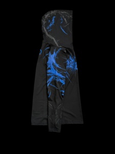 Camiseta Deportiva 2026 Personalizada con Estampado Gótico Oscuro, Media Cremallera, Capucha, 100% Algodón, Corte Ajustado, Transpirable, de Alta Elasticidad y Secado Rápido, Manga Larga - Product Image 5