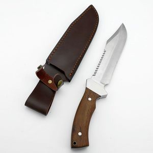 Straight Bowie Tactical Survival <b>Knife</b> Color Camel Bone Handle High Quality Damascus Steel Hunting Camping Fixed Blade <b>Knife</b> - Product Image 5