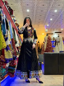 Vestidos Afganos Hechos a Medida, Vestidos Étnicos Vintage Bordados de Manga Larga para Mujer, Ropa Casual para Festivales y Bodas - Product Image 5