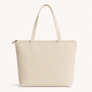 Sac fourre-tout en toile de coton personnalisé avec logo, fermeture éclair et bandoulière réutilisable pour emballage cadeau de cave à vin - Product Image 2
