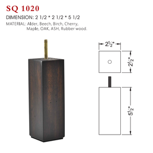 Modern Square Wooden Furniture Legs Solid Wood Tall <b>Sofa</b> Feet Replacement for Couch Chair Cabinet Bench Dresser <b>Bed</b> - Product Image 6