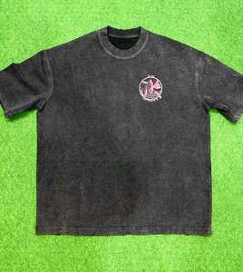 2026 Custom Designer Clothing Manufacturer Streetwear Mens Boxy Cropped 100% Cotton <b>Tshirts</b> Oversized Baggy Round Neck T-Shirts - Product Image 5