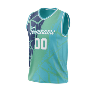 เสื้อบาสเก็ตบอลแบบสั่งทำพิเศษ ไซส์พลัส ระบายอากาศ แห้งเร็ว ผลิตจากโพลีเอสเตอร์ 100% ชุดทีมฤดูร้อน พร้อมชื่อและหมายเลข รับผลิตแบบ OEM - Product Image 1