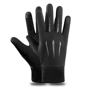 Guantes de Ciclismo Personalizados de PU para Dedos Completos, Antideslizantes, para Carreras al Aire Libre, Unisex, de Estiramiento, para Todas las Estaciones - Product Image 1
