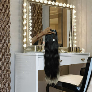 Paquets de cheveux bruts 12a non traités, vente en gros vendeur de cheveux humains vierges à cuticule alignée droits ondulés vierges doublement étirés ondulés - Product Image 1