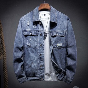 Turn Down Collar Hot Sale <b>Men</b> <b>Jeans</b> <b>Jacket</b> Outdoor Use <b>Jeans</b> Winter <b>Jacket</b> - Product Image 1