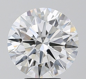 เพชรทรงกลม4.50กะรัตสำหรับปลูกในห้องปฏิบัติการมีสีใส VVS2ได้รับการรับรองจาก Halo Ring IGI - Product Image 1