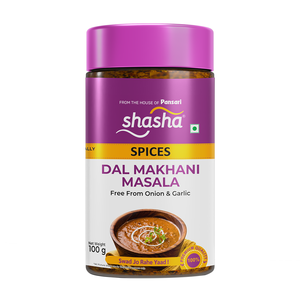 SHASHA Dal Makhani Masala 100g – Auténtica Mezcla de Especias Indias para Recetas Cremosas de Dal Makhani y Lentejas Punjabi - Product Image 1