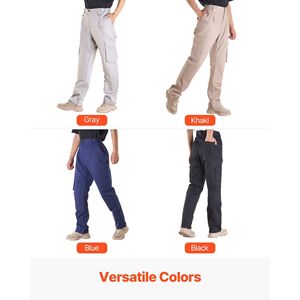 Pantaloni Cargo da uomo XXL taglia resistente alla fiamma Multi-tasche abbigliamento di sicurezza colore grigio - Product Image 6