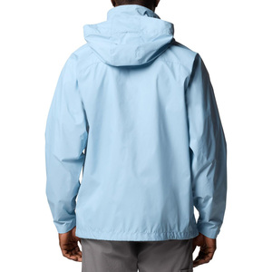 Chaqueta Impermeable para Hombre con Capucha, Cómoda para Clima Lluvioso, Ligera, 100% Poliéster, Transpirable, Ecológica, Informal - Product Image 2