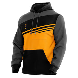 เสื้อมีฮู้ดผ้าเทอร์รี่หนาทำจากผ้าฝ้าย100% สำหรับผู้ชายโอเวอร์ไซส์เปล่าโลโก้ตามสั่งเสื้อสวมทางคุณภาพสูง - Product Image 5