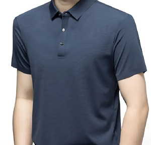 Chemises polo pour hommes de haute qualité à manches courtes avec boutons, 100% coton, tissus doux, confortables et respirants à bon prix - Product Image 6