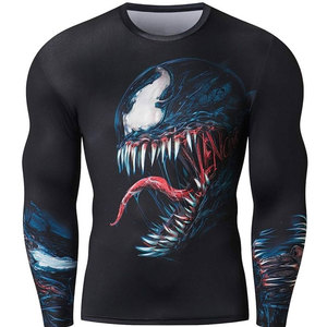 T-shirt de compression à manches courtes respirant, antibactérien, séchage rapide, Rash Guard, OEM personnalisé, haute qualité, unisexe, MMA, UPF50+ - Product Image 6