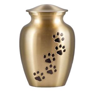 Urna Funeraria de Latón Black Paws Bend para Cenizas de Mascotas, Recuerdo para Seres Queridos, Exhibición de Huesos de Animales, Regalos Funerarios - Product Image 2