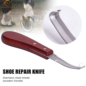 มีดตัดกีบวัว มีดตรง ด้ามไม้ เครื่องตัดกีบม้า แพะ แกะ - Product Image 4