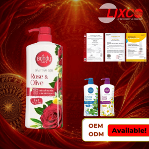 แชมพูและครีมอาบน้ำบอนดี้แคร์ 3-in-1 ขนาด 650 กรัม เคราตินและแพนทีนอล บำรุงเส้นผม กลิ่นกุหลาบและมะกอก - Product Image 1