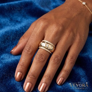 Bague Oura en argent sterling 925 massif avec étoile céleste en moissanite, couvre-bague décoratif, bijou de luxe protecteur - Product Image 2