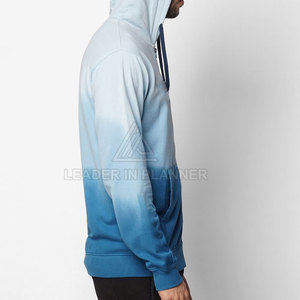 เสื้อฮู้ดซิปผู้ชายสำหรับฤดูหนาว สีพื้น ผ้าฝ้ายฟลีซ 100% ระบายอากาศได้ดี แห้งเร็ว ทรงปกติ - Product Image 2